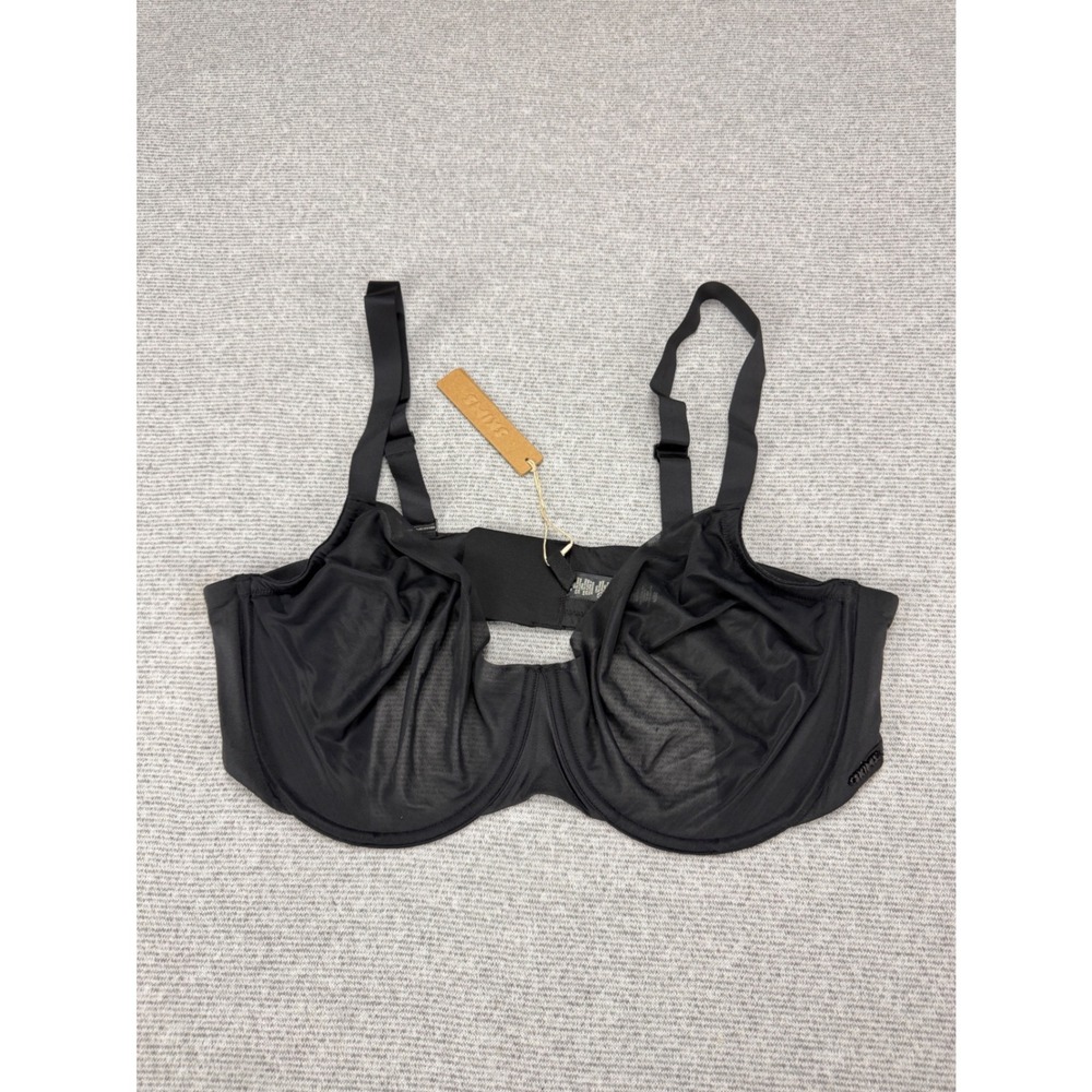 SKIMS No Show Molded Unlined Demi‎ Bra Onyx Black 42DD BR-DEM-1883 NWT